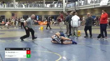 Consolation - Mason Karpinski, Kent State Unattached vs Patrick Duggan, Shippensburg