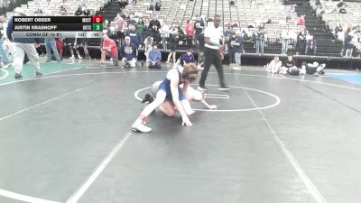 122-H lbs Consi Of 16 #1 - Robert Obser, Manhasset vs Justin Krasnoff, KD Training Center
