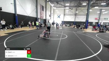 69 lbs Consi Of 8 #2 - Brayden Ebert, Caveman Mat Club vs Abraham Daheim, Team Aggression