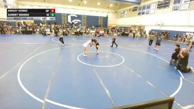110 lbs 3rd Place Match - Ashley Gomez, Imperial vs Aubrey Sedeno, World Team Training Center