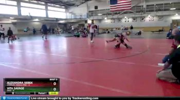 98 lbs Round 3 (4 Team) - Vita Savage, Ohio vs Alexandra Sebek, Charlies Angels Pink