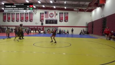 125 lbs Champ. Round 1 - Alejandro Soria Rogle, San Joaquin Delta vs Daniel Alire, Arizona Christian