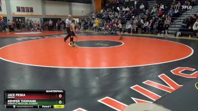 N-1 lbs Quarterfinal - Kemper Thomann, Hawkeye Wrestling Academy vs Jace Peska, Wrath