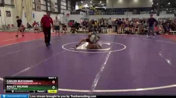 120 lbs Round 2 (6 Team) - Caelen Buchanan, SLAUGHTER HOUSE WRESTLING CLUB vs Bailey Wilman, RAW TALENT