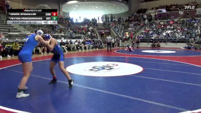 6A 125 lbs Cons. Round 1 - Peyton Pendgergrass, Bryant High School vs Kenzie Stigaullde, CONWAY HIGH SCHOOL