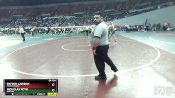 6A-150 lbs Quarterfinal - Payton Lawson, Mountainside vs Nicholas Roth, Barlow