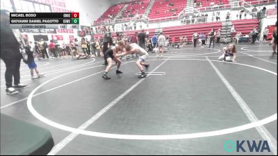 80 lbs Consolation - Micael Boso, Choctaw Ironman vs Giovanni Daniel Pagotto, D3 Wrestling Cluib