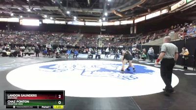 5A 152 lbs Champ. Round 1 - Landon Saunders, Highland vs Chaz Ponton, Mountain View