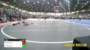 46 lbs Consi Of 16 #2 - Bentley Newman, Illinois Valley Youth Wrestling vs Fitz Moreno, RedWave Wrestling