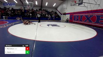 117 lbs Rr Rnd 2 - Tristan McClellan, Union Girls vs Ella Reich, Jenks Middle School Girls Wres