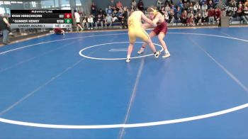 197 lbs Champ. Round 1 - Gunner Henry, Wyoming vs Ryan Hirschkorn, Northern State