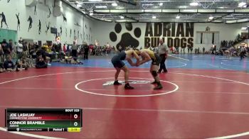 174 lbs Quarterfinal - Joe Lashuay, Cornerstone University vs Connor Bramble, Adrian