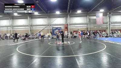 69 lbs Rr Rnd 1 - Makenna Howell, Oklahoma LTD - GHSE vs Whisper Abercrombie, Misfits Reeces - GHSE