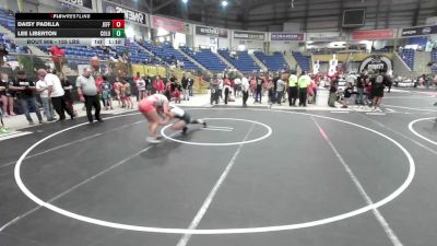 155 lbs Rr Rnd 1 - Daisy Padilla, Jefferson Wrestling Club vs Lee Liberton, Columbine Girls Wrestling