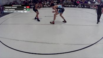 129 lbs Cons. Round 2 - Rownan Eggert, Valentine Wrestling Club vs Kolt Hudson, Nebraska