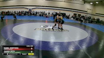 143 lbs Cons. Semi - Marisa Roth, Northern Michigan University vs Isabel Worthing, Adrian College