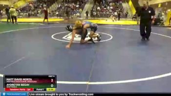 132 lbs Champ. Round 1 - Aydreyan Begay, New Mexico vs Matt David Morta, Mira Mesa High School Wrestling