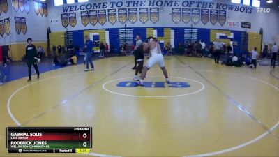 215 Gold Round 1 - Roderick Jones, Wellington Community Hs vs Gabrial Solis, Lake Gibson