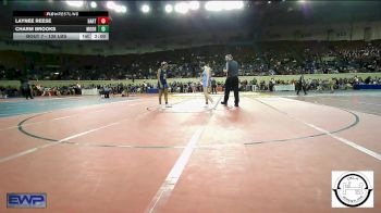 138 lbs Round Of 64 - Laynee Reese, Bartlesville JH vs Charm Brooks, Moore JH