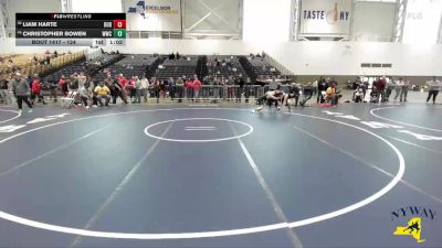 124 lbs Semifinal - Liam Harte, Malone Youth Wrestling Club vs Christopher Bowen, WRCL Wrestling Club