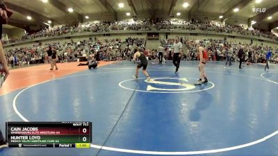 95 lbs Champ. Round 2 - Cain Jacobs, Warrensburg Elite Wrestling-AA vs Hunter Loyd, Mexico Youth Wrestling Club-AA