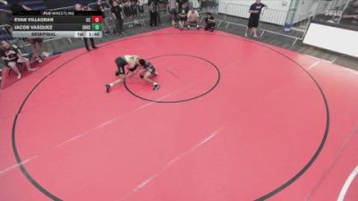 132 lbs Semifinal - Evan Villagran, Centennial Corona vs Jacob Vasquez, Sunny Hills High School