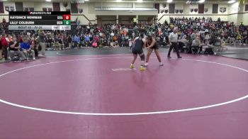 JV-25 lbs Quarterfinal - Kaydince Newman, Cedar Falls vs Lilly Colburn, Benton Community