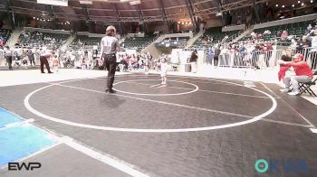 46 lbs Consi Of 8 #2 - Kennedy Luker, Fort Gibson Youth Wrestling vs Mereck Malone, Bartlesville Wrestling Club