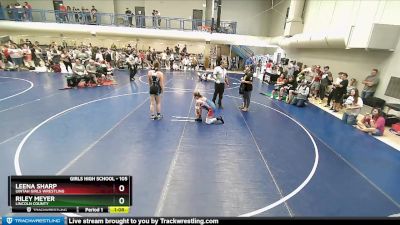 105 lbs 1st Place Match - Leena Sharp, Uintah Girls Wrestling vs Riley Meyer, Lincoln County