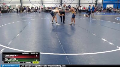 Silver 184 lbs Semifinal - Zak McPhee, Wisconsin-Eau Claire vs Jaxson Hicks, Augustana (IL)