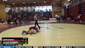 165 lbs Quarterfinal - Zachary Achterberg, Missouri Baptist University vs Ryker Kurimski, Coe