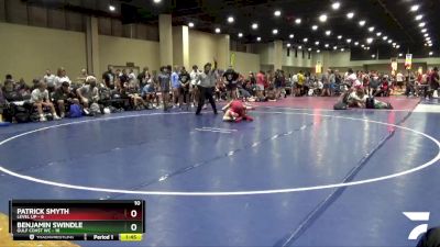 132 lbs 4th Wrestleback (32 Team) - Patrick Smyth, Level Up vs Benjamin Swindle, Gulf Coast WC