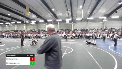 138 lbs Semifinal - Brody Ketterling, No Team vs Uriah Martinez, Alamosa