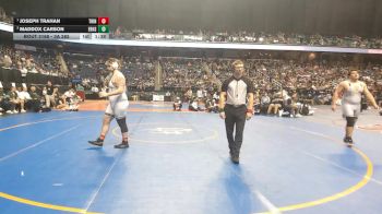 3A 285 lbs 1st Place Match - Joseph Trahan, Trinity High School vs Maddox Carson, Eastern Randolph High School