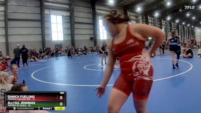 180 lbs Final - Ellysia Jennings, Mayhem WC Black vs Danica Fuelling, Midwest Assasins Red