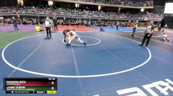 5A 132 lbs Champ. Round 1 - Madison Rich, Leander Glenn vs Livier Dubon, North Richland Hills Birdville