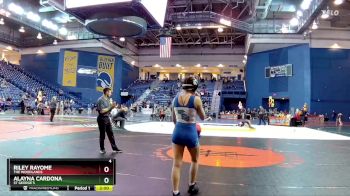 115 lbs Quarterfinal - Riley Rayome, The Woodlands vs Alayna Cardona, St George`s