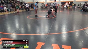 JV-4 lbs Round 4 - Alijah Williams, Cedar Rapids Jefferson vs Hailee Kruse, Benton Community