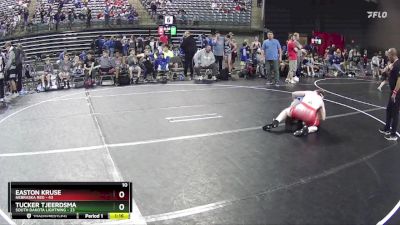 140 lbs Finals (8 Team) - Tucker Tjeerdsma, South Dakota Lightning vs Easton Kruse, Nebraska Red