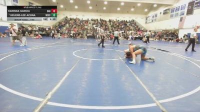 170 lbs Champ. Round 1 - Karissa Garcia, Banning vs Helene-Lee Acuna, West Covina High School