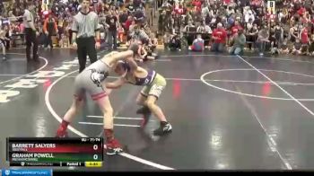 71 lbs Semifinal - Barrett Salyers, Westfall vs Graham Powell, Mechanicsburg