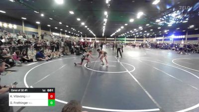 106 lbs Consi Of 32 #1 - Khairyn Vilavong, Elite WC Hawaii vs Dylan Frothinger, All In Wr Acd