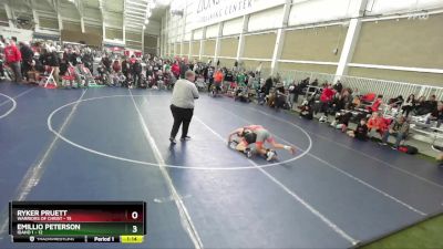 110 lbs Round 1 (4 Team) - Ryker Pruett, Warriors Of Christ vs Emillio Peterson, Idaho 1