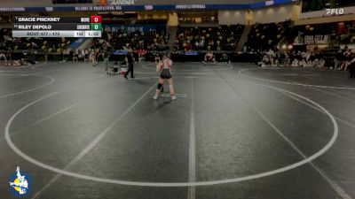 170 lbs Champ. Round 2 - Gracie Pinckney, Mount Vernon vs Riley Depolo, New Lenox (Lincoln-Way Central)