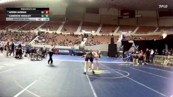D1-120 lbs Quarterfinal - Adden Jarman, Mesa High School vs Cameron Hensley, Casteel High School