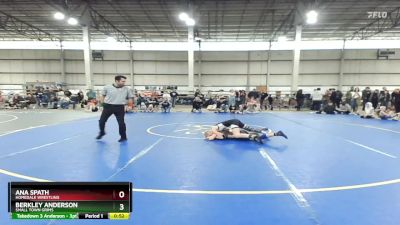 105 lbs Semifinal - Berkley Anderson, Small Town Grims vs Ana Spath, Homedale Wrestling