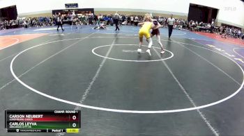 120 lbs Champ. Round 1 - Carson Neubert, Luxemburg-Casco vs Carlos Leyva, Arkansas City HS