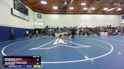 103 lbs Semifinal - Aphrodite Ayala, Simpson University vs Angelique Cervantes, Menlo College