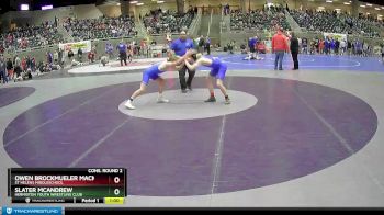 136 lbs Cons. Round 2 - Owen Brockmueler Mackinnon, St Helens MiddleSchool vs Slater McAndrew, Hermiston Youth Wrestling Club