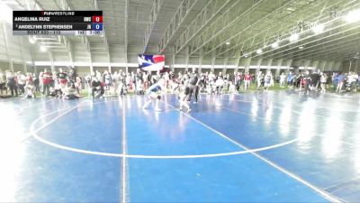 110 lbs Quarterfinal - Angelina Ruiz, Defiant Wrestling Club vs Andelynn Stephensen, JWC Girls